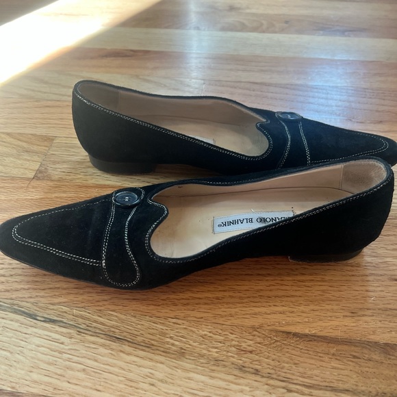 Manolo Blahnik Suede Loafers - Picture 3 of 12